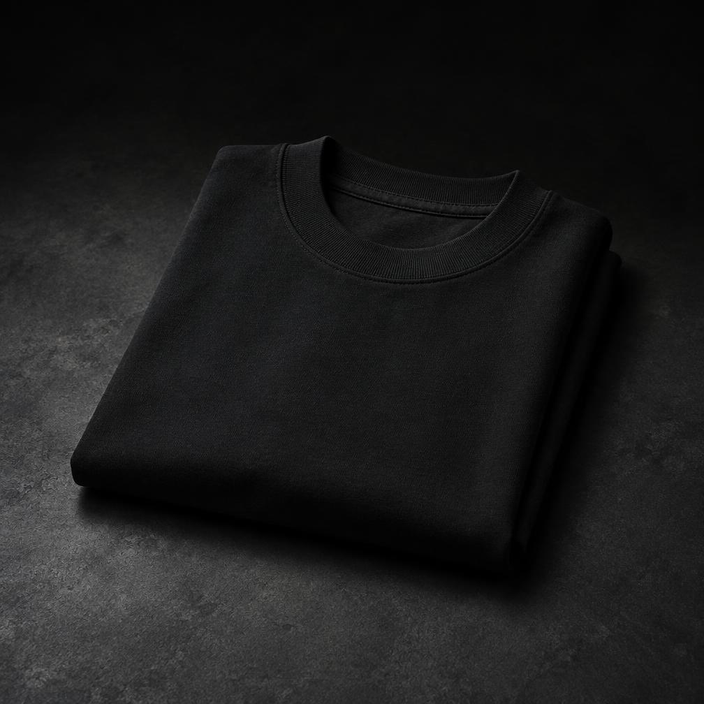 HEAVYWEIGHT TEE — BLACK